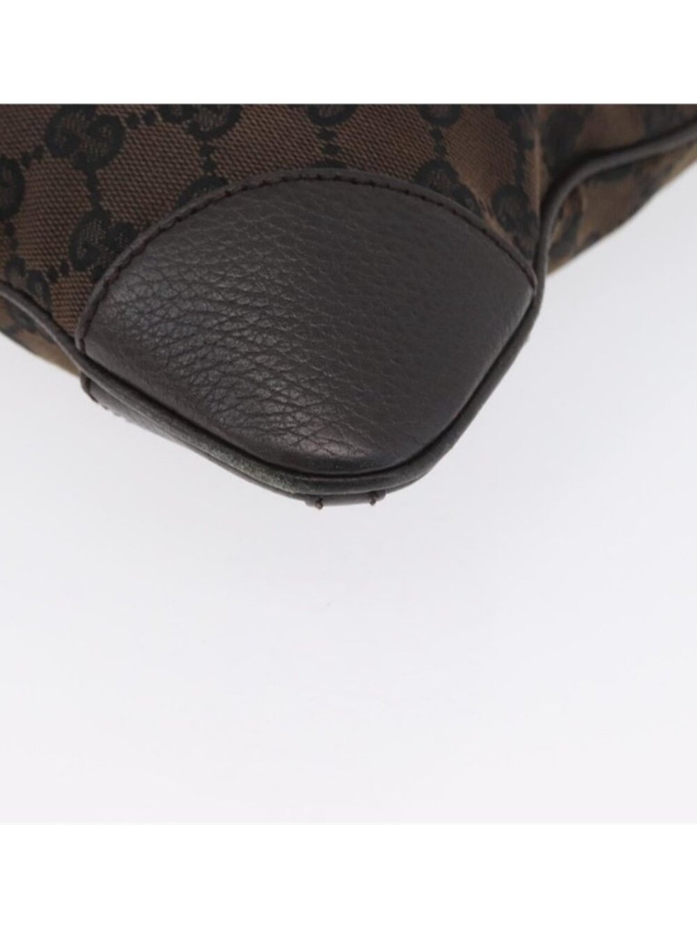 Authentic GUCCI GG Canvas Shoulder Bag Outlet Brown Gold 272396 - Picture 5 of 16